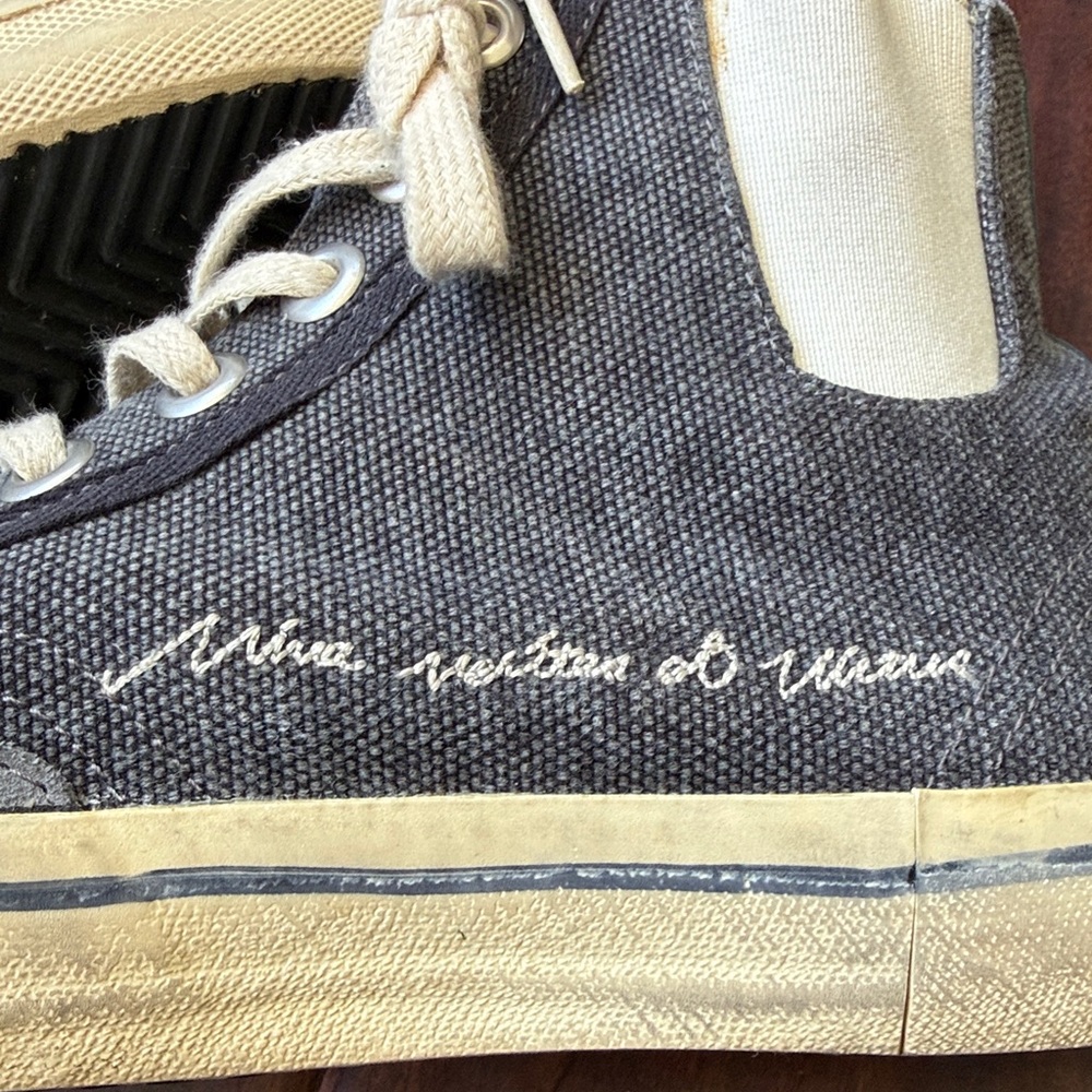 Golden Goose High-Tops in Blue Denim and White - Picture 8 of 8